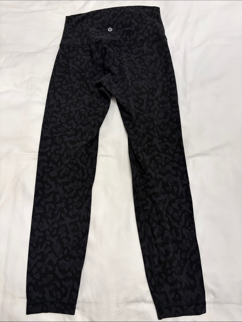 lululemon athletica Black Tonal Leopard Leggings